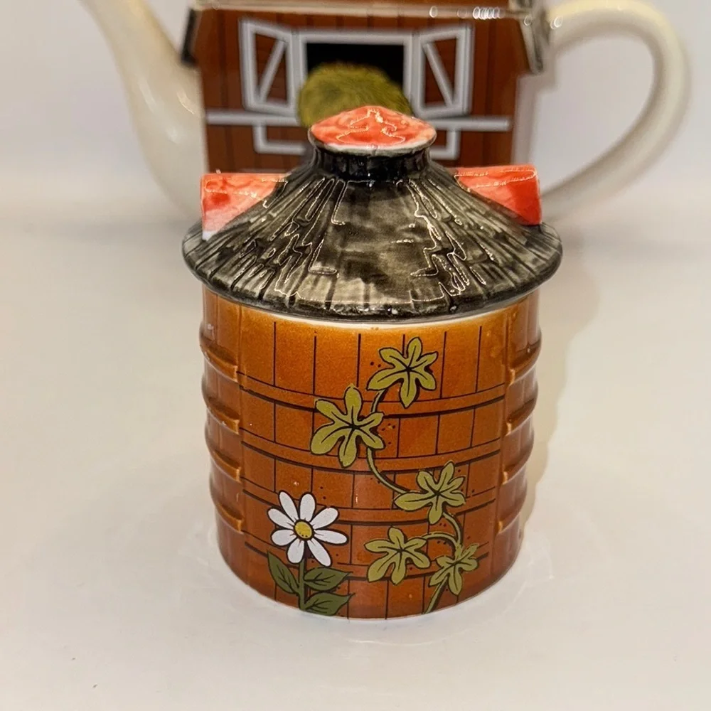 Gentleman Farmer vintage Charming Farmhouse Teapot Set - Picture 4 of 15
